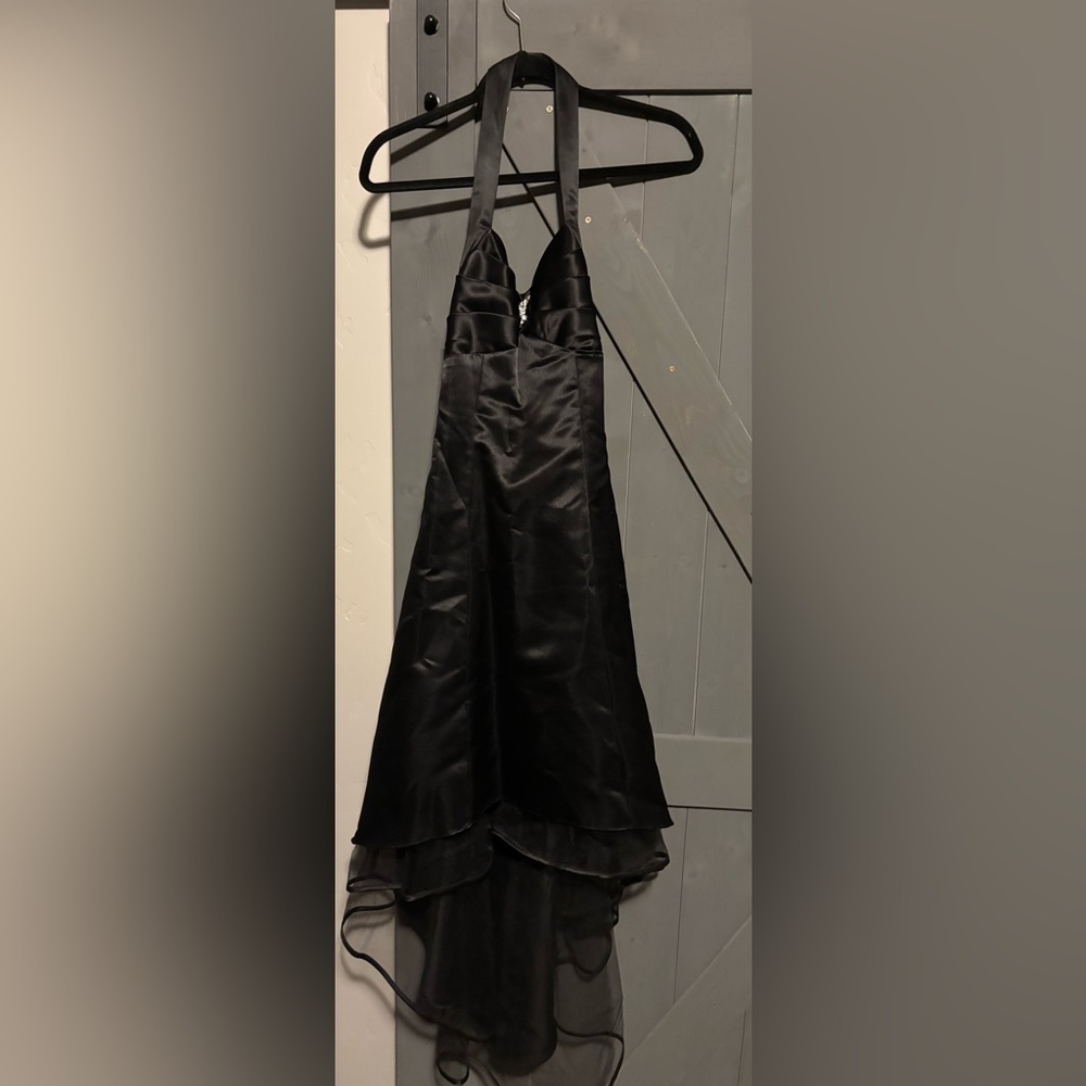 Black high low prom dress